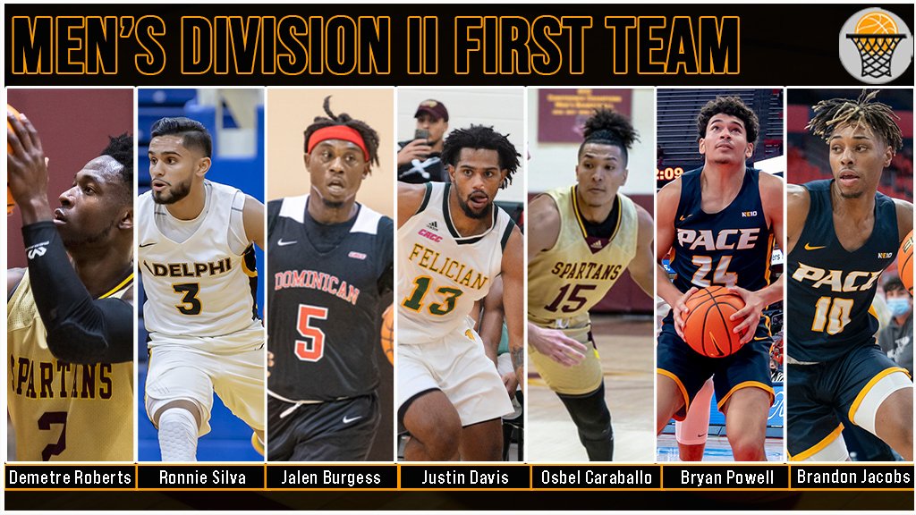 MetBasketballW's tweet photo. Congratulations to the top line! We have 7⃣ of them!!
@MetBasketballW
 2021-22 Men's Division II All-Met 1⃣stTeam! 🏀🥇👏🗽 - We'll see you at the #HaggertyAwards dinner on April 25! 
https://t.co/5fijOENZJZ https://t.co/FG6V3B5lhJ
