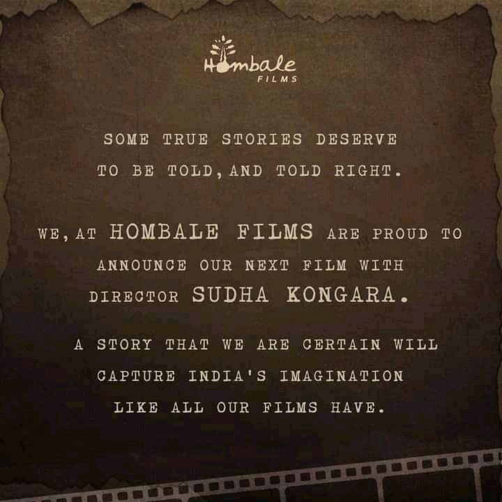 SuriyaFConline's tweet photo. Whatever it may be, it's very proud for all of us. Sending the Epic Wishes to our Epic director @Sudha_Kongara mam for ur NXT biggie.! 

@Suriya_offl #VaadiVaasal 
#EtharkkumThunindhavan https://t.co/SrCTdyUimK