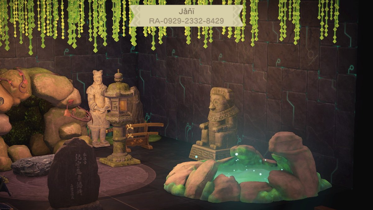 dreamieeACNH's tweet photo. This build is called "Mÿstiç Řüins" #DragoACNH #ACInteriors #ACInspo #HappyHomedesign #HappyHomeparadise #HappyHomeNetwork #HHP #ACNHDesign #acnhinspo #acnhvillagers #AnimalCrossingNewHorizons #AnimalCrossing #ACNH #NintendoSwitch https://t.co/2Q8X3qtlsM