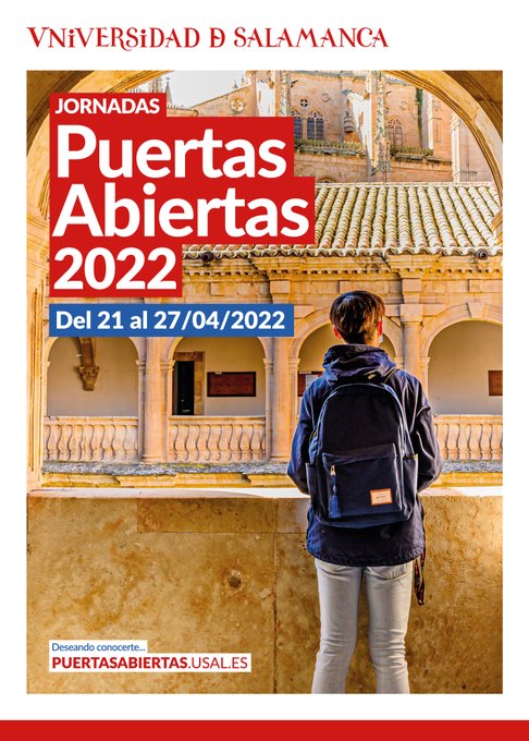 La Facultad de Medicina organiza su Jornada de Puertas Abiertas para el martes, 26 de abril, a las 12 horas, en formato presencial. ow.ly/f4f350IOEZw