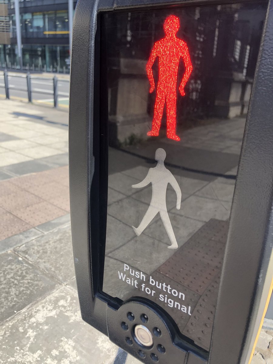 I’m pondering if it’s worse when people stand at the pedestrian crossing and don’t press the button or those who press the button when it’s already been pressed, as if that will speed things up.