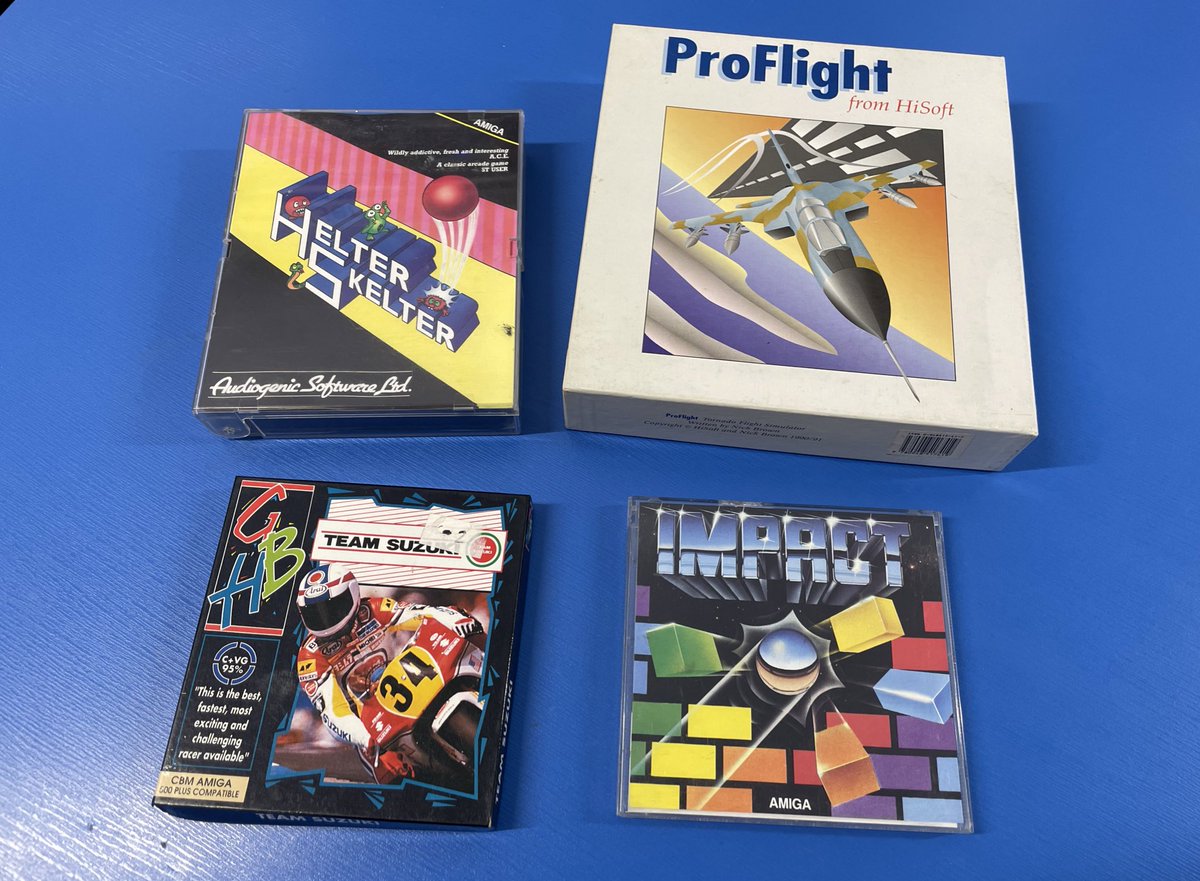 computermuseum's tweet photo. Thank you to Nick of @NorwichAmigaGrp for donating these titles to us while we were all at #OLL22, after browsing our website and noticing we didn’t have them!
Browse our Amiga software collection here: https://t.co/j6oufwZsPZ https://t.co/Qo36Eu5J0P