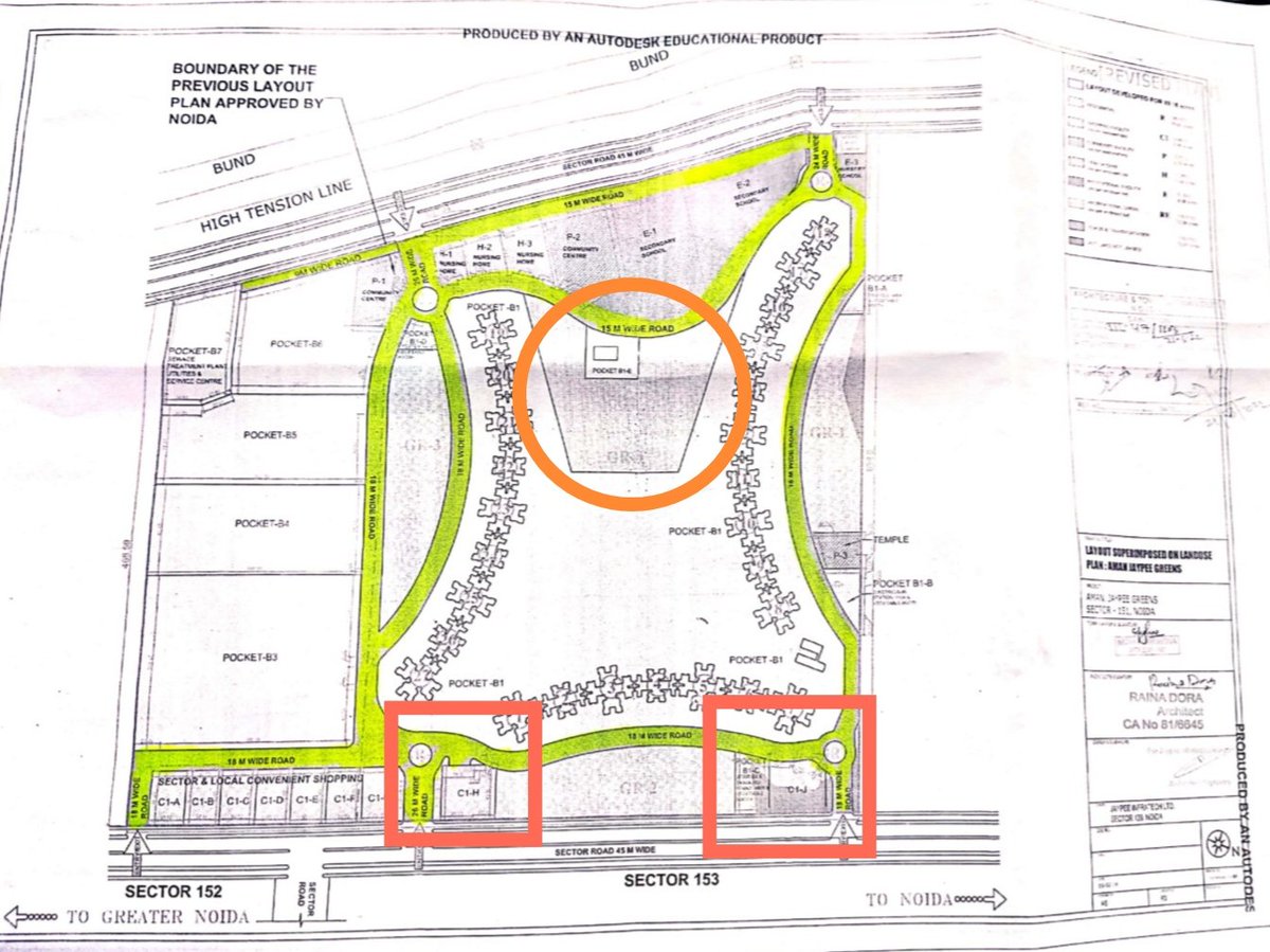rahuldeva's tweet photo. @CMOfficeUP
@myogioffice
@PMOIndia
@CeoNoida
NA unlawfully approved revised plan in which JP
1) combined 2 projects 1 already sold in 2009 &amp; still incomplete (objections were filed in 2017)
Add huge commercial space
2) 25000 SF (C1-J)
3) 23895 SF (C1-H)
4) many more

Kindly Help https://t.co/iobKu3etqM