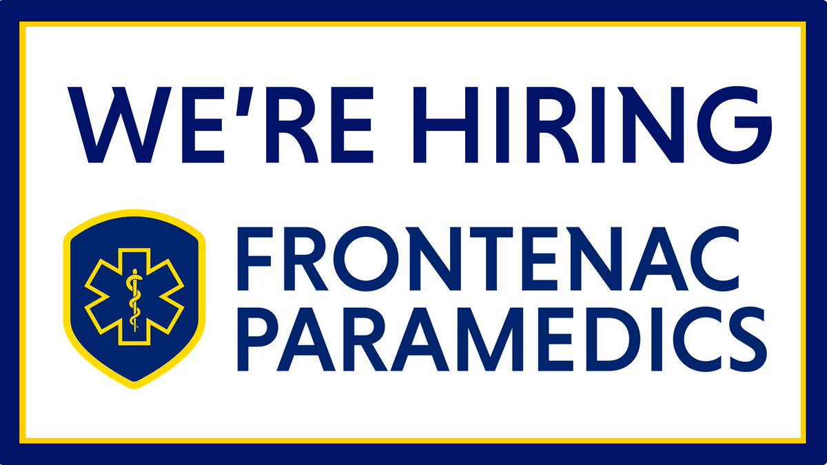 FPSParamedics's tweet photo. Come work with us in Frontenac!
Frontenac Paramedics is hiring an Administrative Assistant, Permanent Full-time
Visit our Careers Section for further details: https://t.co/j2Ke0GIQPj
Interviews will be held over videoconference
#frontenacrecruits #inFrontenac #YGK #InFrontenac https://t.co/3TjfeeCzfZ