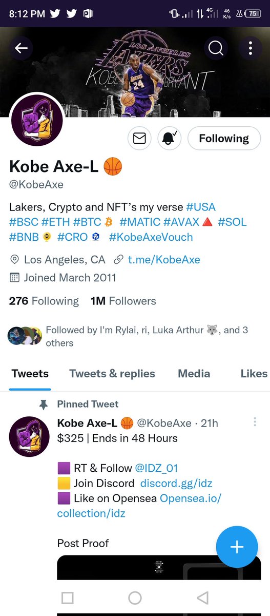 EchjayR's tweet photo. @KobeAxe Done. This is my proof https://t.co/fF1RKBUgmx