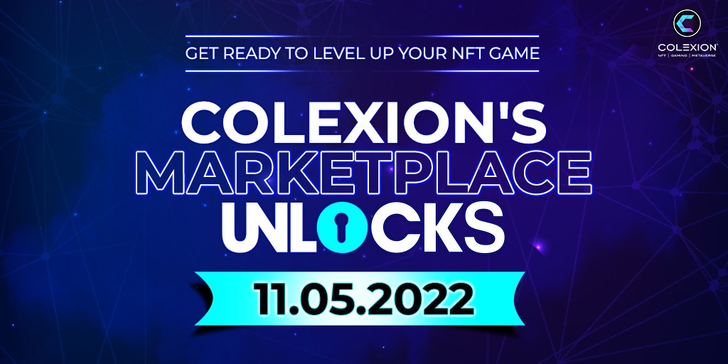 The moment that we all waited for, is finally HERE!

We are excited to announce that our MarketPlace goes LIVE on 11.05.2022 &amp; with it, we open new doors for you with greater &amp; wider opportunities!

Mark your calander &amp; stay tuned!

#Colexion #Colexionmarketplace