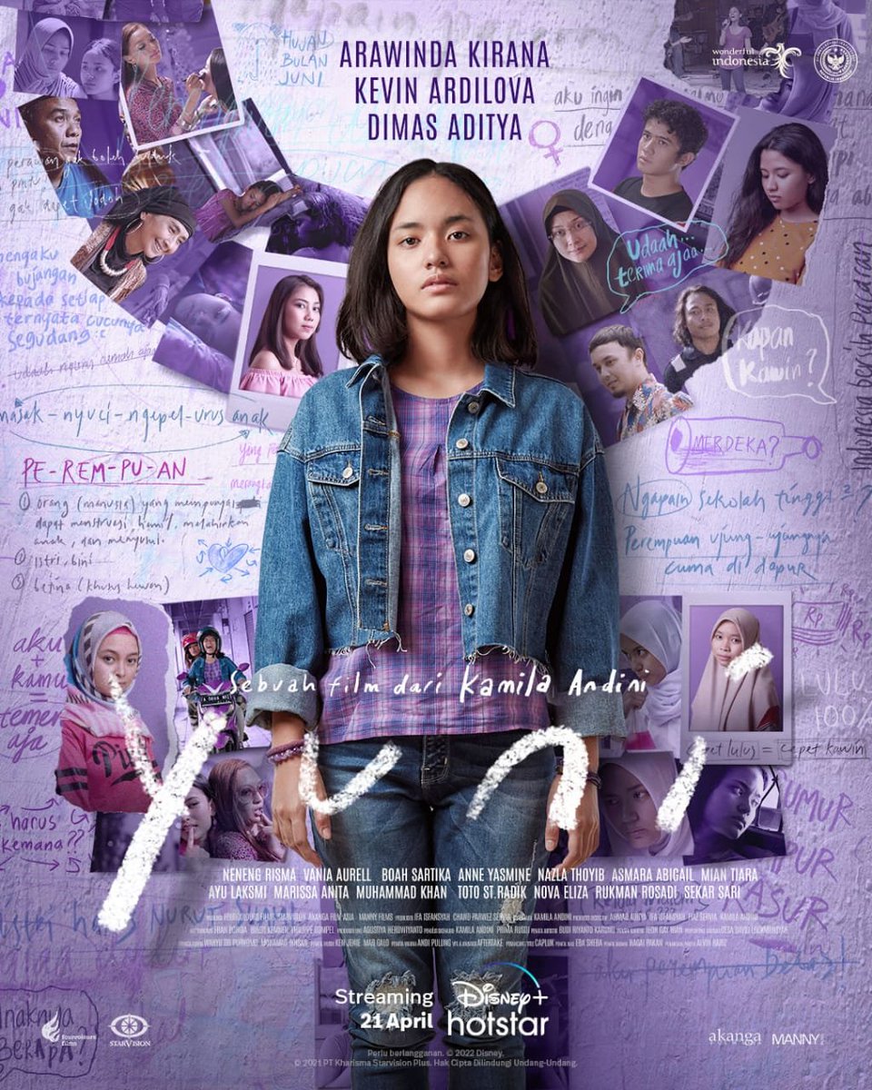 testimobialism's tweet photo. Udah pada tau kan Yuni,Yuni Siapa ? film yang udah dapet penghargaan di Toronto film festival itu loh, film ini related banget sama kehidupan sehari hari kita,
buruan cek udah ada di disney+ Hotstar https://t.co/XIvQObK7XV