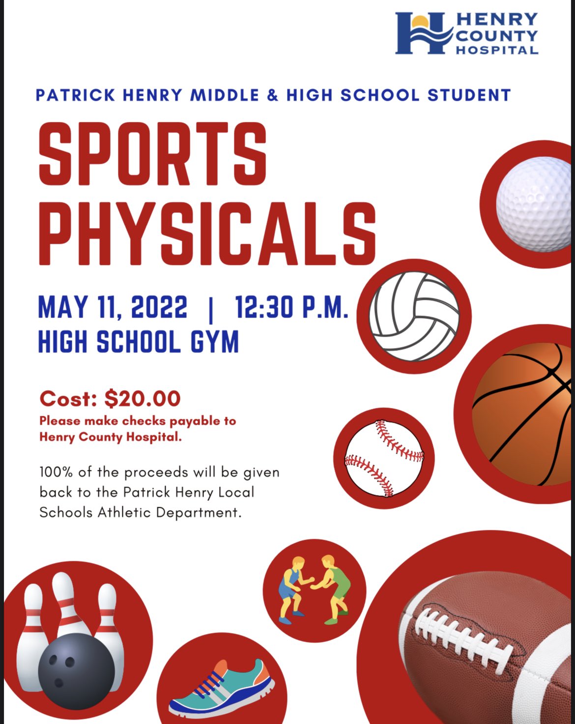 erin schwiebert on twitter rt ph patriots1 sports physical day at patrick henry will be hosted by henry county hospital on may 11 2022 this is open for all studen twitter