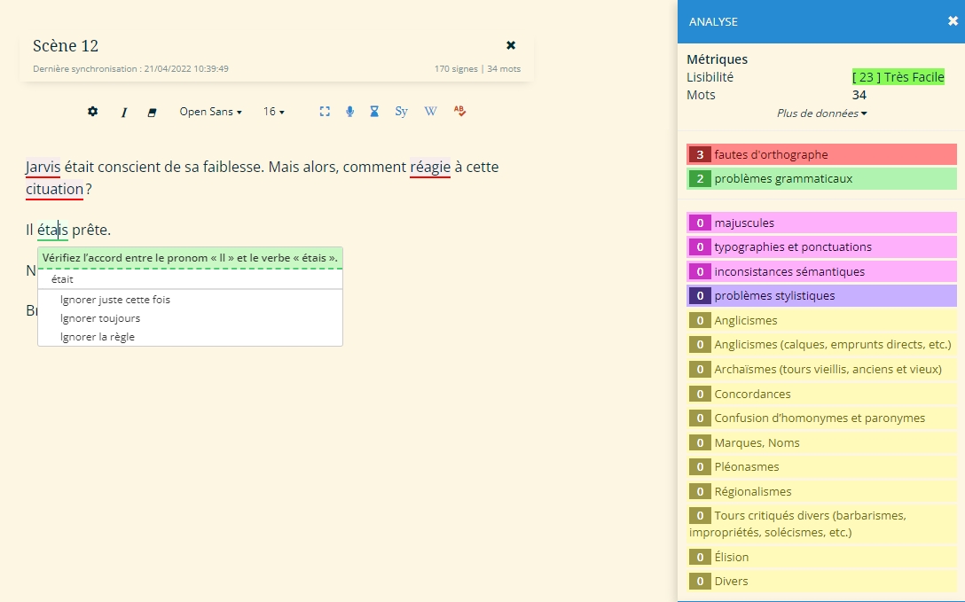 #teasing #scribbook #premium Outils d'analyse et correction. #Soon #Bientot