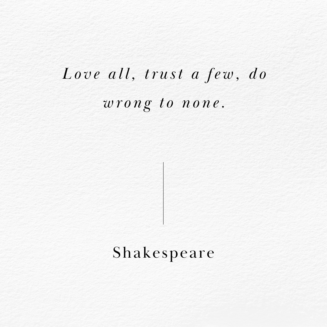 Shakespeare did indeed say it best.