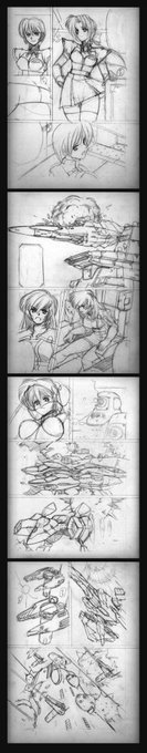 メガロボ娘以外の大型ロボットはこんな感じで考えていました(パイロットの一人が戦闘で負傷し、操縦に特化した高機能(両足に血流をコントロールするポンプを内蔵、他)の義足を備えたサイボーグ娘さんになると云う設定) 