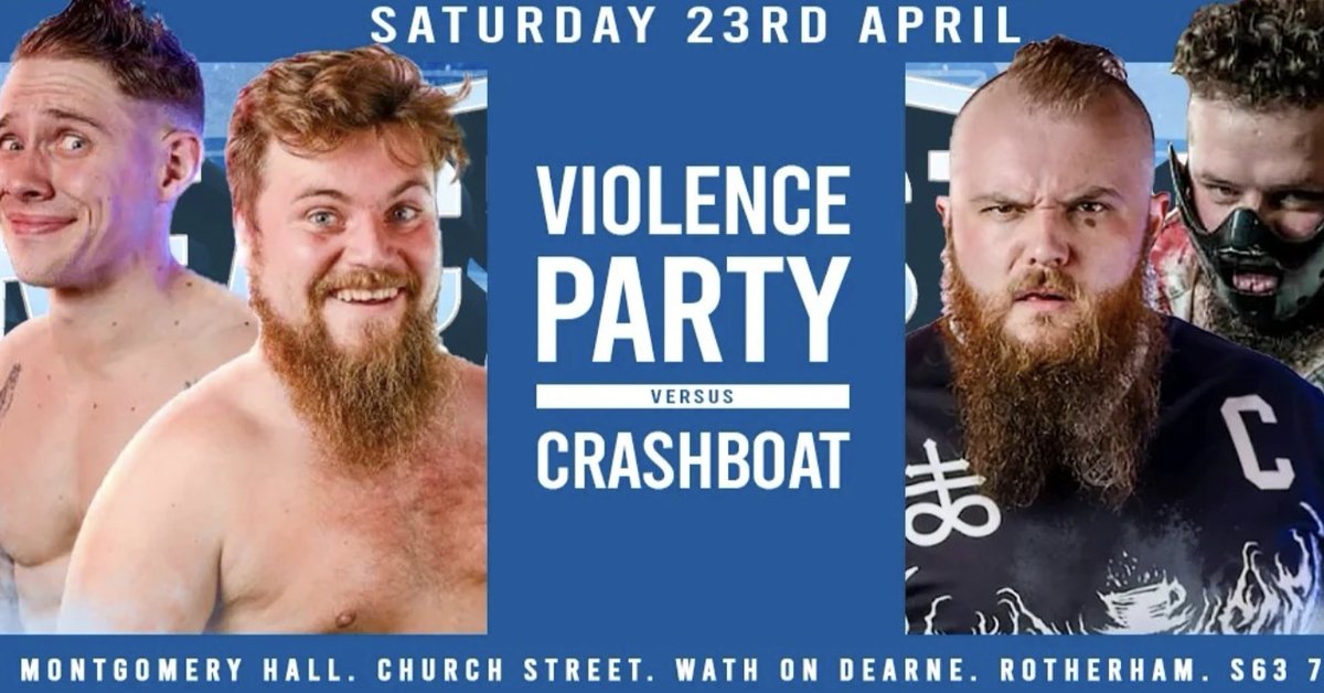 TWO DAYS TO GO INTIL OUR DEBUT SHOW!!! @SSP_Wrestle Reach For The Stars Saturday April 23rd @MontgomeryHall @wathupondearne #rotherham @CRASHBOAT182 Vs Violence Party Tickets Via @MontgomeryHall Box Office or Online @RingsideWorld ringsideworld.co.uk/event3266/shoo…