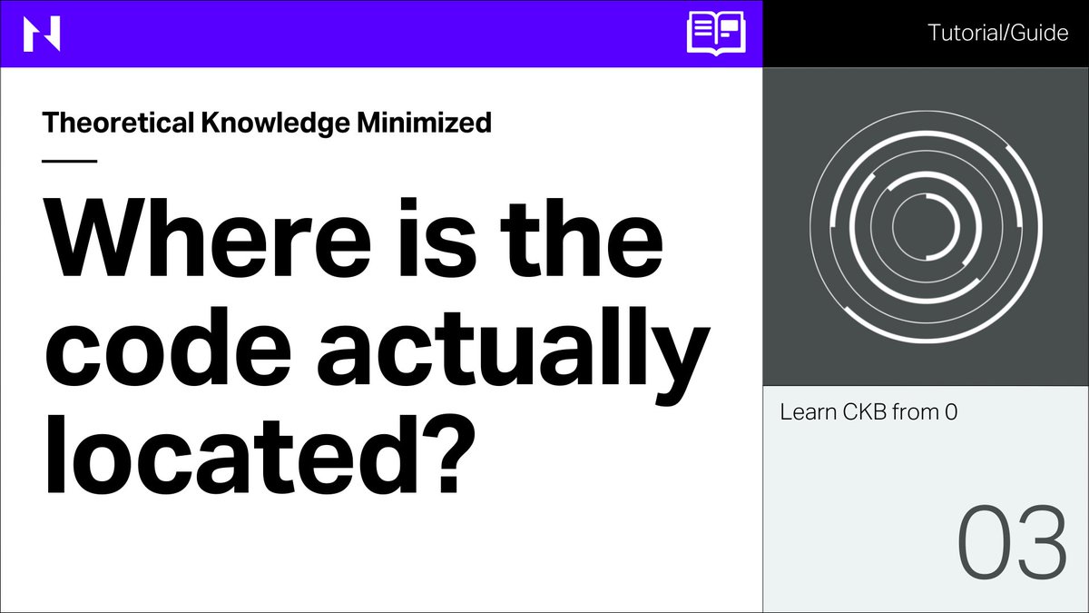 NervosNetwork's tweet image. We're diving deeper in the next part of Learn $CKB from 0. 

We have learned that the lock and type fields of the cell are used to lock the box and to guarantee its ownership and control⚡ 

So, where is the code actually located and what if the lock code is lost?👀