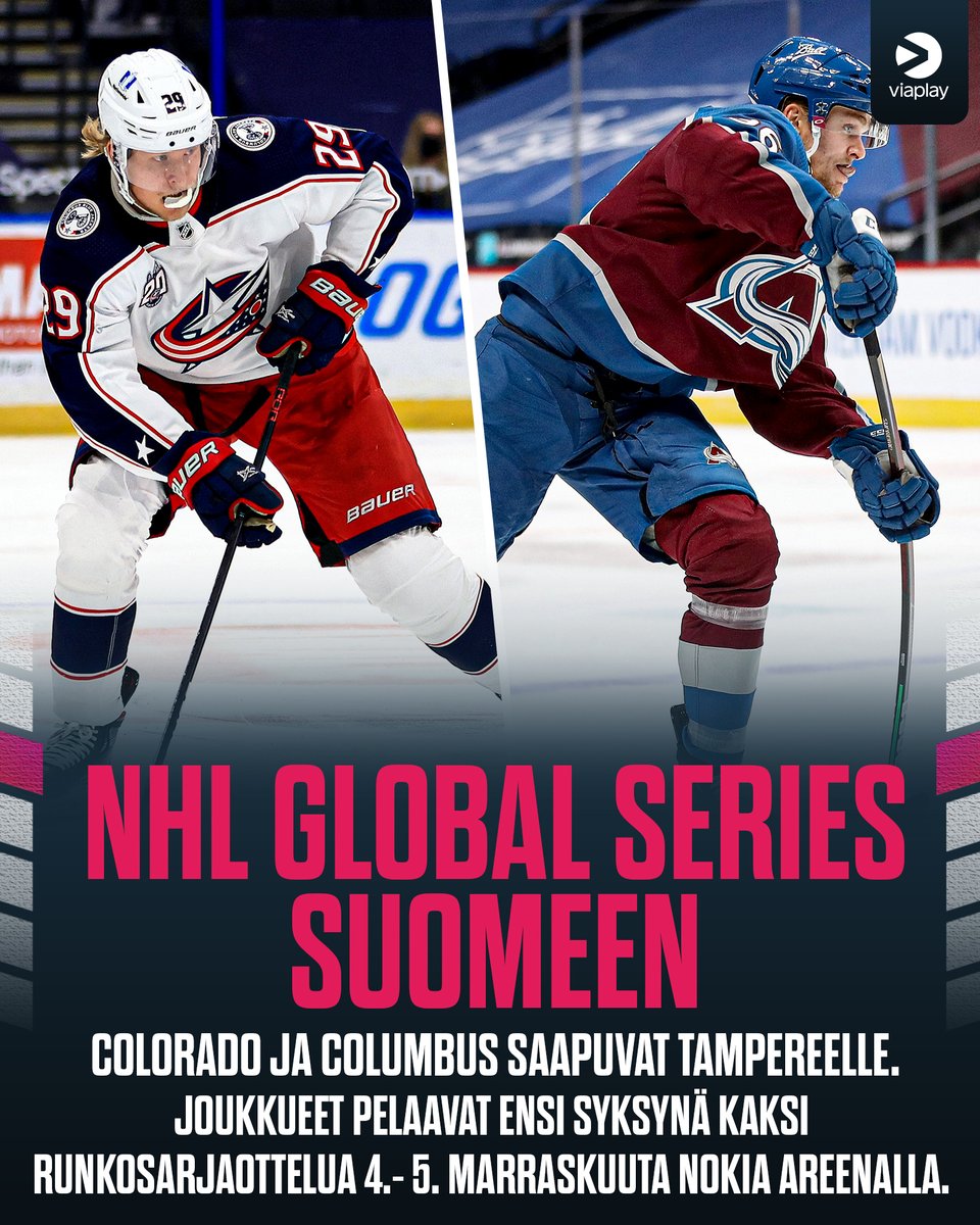 NHL Global Series jälleen Suomeen!🔥

Kaksi suomalaisittain mielenkiintoista joukkuetta saapuu Tampereen Nokia Areenalle 4.-5. marraskuuta.

#NHLfi