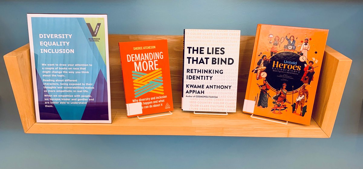 VlerickLibrary's tweet image. April is the "Stand Against Racism Month". 
That's why we want to draw your attention to a couple of books on race that might change the way you think about the topic.
 
oUntold Heroes
oIt's Time to Talk About Race at Work
oThe Lies that Bind 
oDemanding More