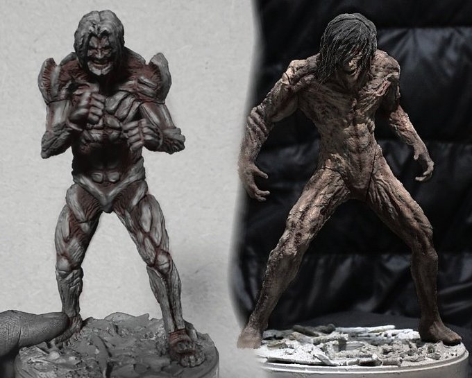 #WF2022S に向けて準備を進めていた「実写版エレン巨人 / 鎧の巨人」ですが、
両方とも結果は不許諾となりました。(知ってた…) 