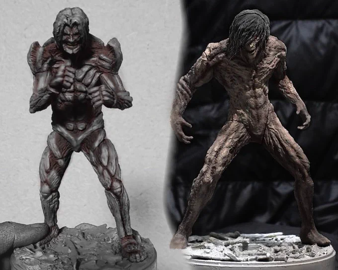 #WF2022S に向けて準備を進めていた「実写版エレン巨人 / 鎧の巨人」ですが、
両方とも結果は不許諾となりました。(知ってた…) 