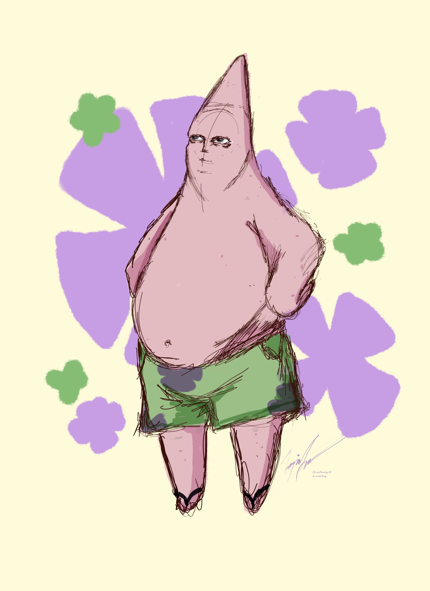 Patrick Star As A Human Hot Spongebob And Patrick