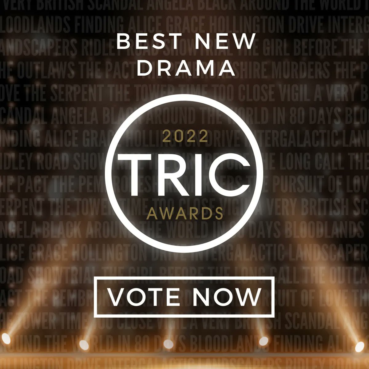 TRICawards's tweet photo. The 2022 #TRICawards New Drama Longlist
#BBCOutlaws #ThePact #ThePembrokeshireMurders #ThePursuitOfLove #TheSerpent #TheTower #TheTime
Vote - https://t.co/cmrxmw5ZFL https://t.co/dSz2zo9KaI