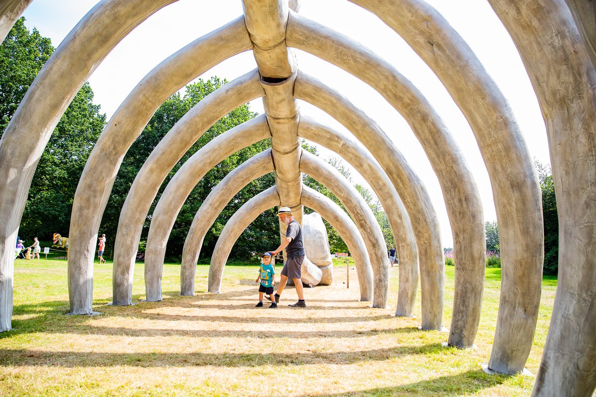 coolasleicester's tweet photo. Dino Kingdom is coming to Leicester! Fresh from roaming around London, the animatronic dinosaurs are coming to Abbey Park.

Dino trail, egg hunting, excavation, live music, food &amp; drink, mini golf, fairground. Perfect family day out!

📅 27 May-12 June

➡️ https://t.co/FHcfBumD8w https://t.co/bZHPuNT1oi
