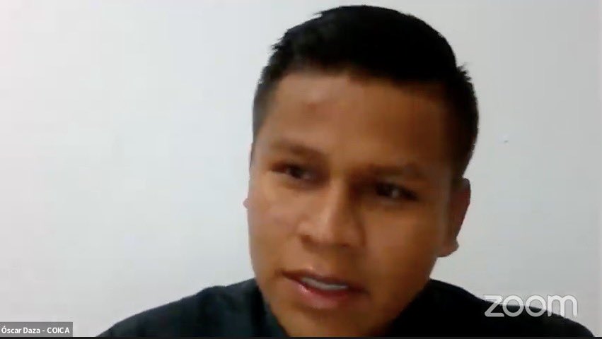 CoalicionReg's tweet photo. "Los pueblos indígenas de la Cuenca
Amazónica históricamente hemos sido víctimas de los diferentes actores, siendo asesinados, confinados y amenazados", Oscar Daza (COICA - OPIAC) #EscazuParaTodxs #EnVivo 👉   https://t.co/NXCnNDhEZP @CoalicionReg https://t.co/rkLakqv9PM