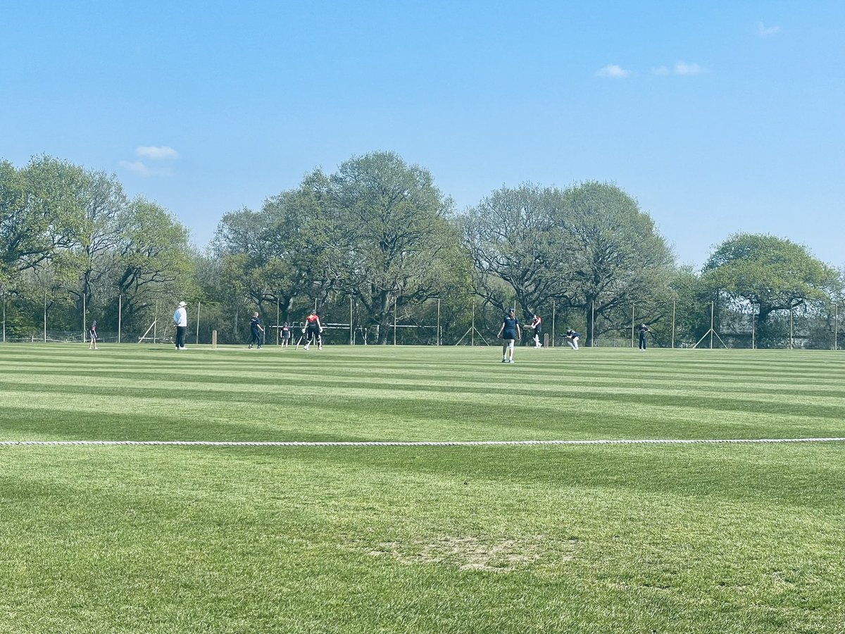 HurstSport's tweet photo. Good luck to our 1st XI girls @Hurst_Cricket squad in their first match v @SeafordSport in the Ruth Prideaux T20 Cup. Thank you @bedes_sport for hosting 🏏 #WeAreHurst https://t.co/lGBPJzfJZm