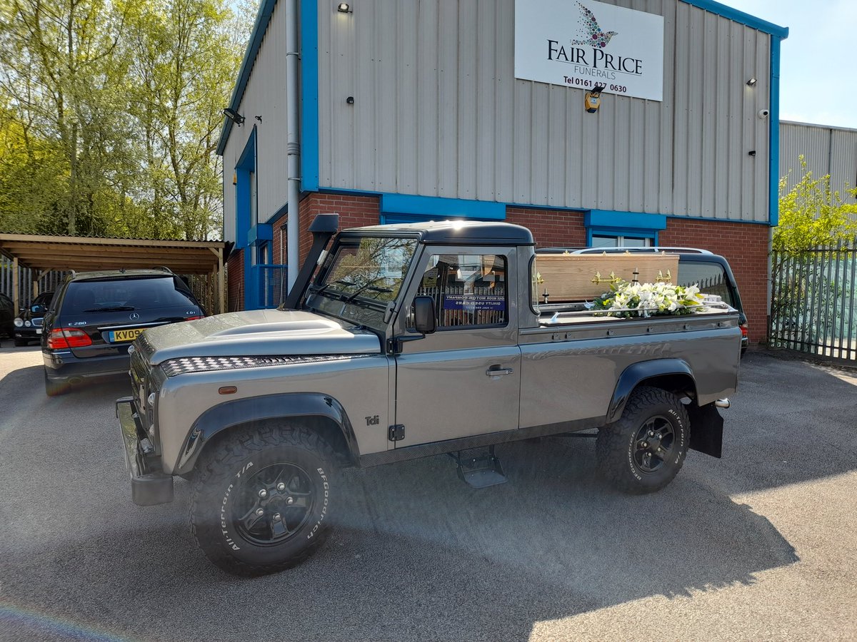 Our first service in our new Land Rover hearse