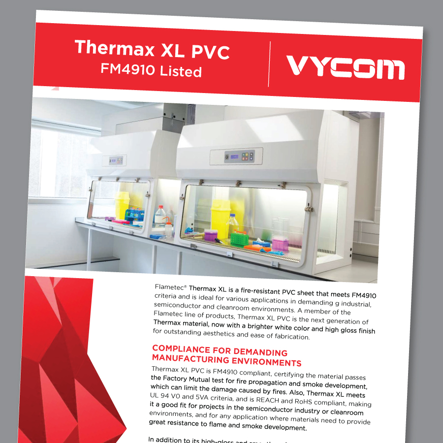 VycomPlastics's tweet photo. Does your project need to comply with GMP practices and achieve a high level of performance while using a smooth, bright white, and easy to clean material? #ThermaxXLPVC can help you meet these requirements.
Read more: https://t.co/qKbouooJfe
#Vycom #PortPlastics #FM4910 https://t.co/76vfoAJGR6