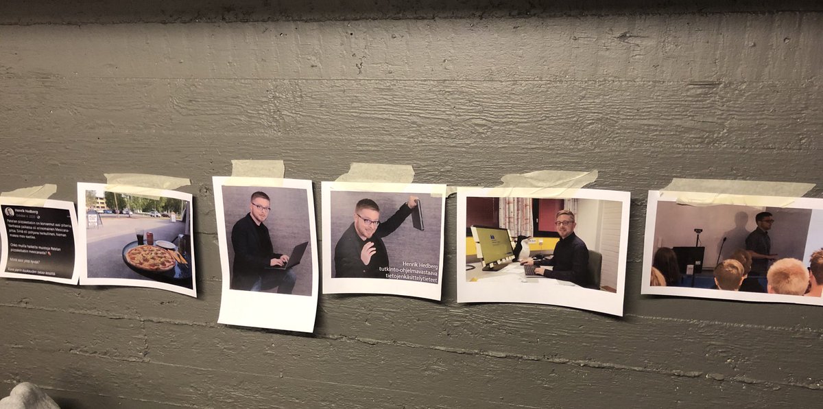 blanko_ry's tweet photo. Eilen vietimme muistodiscoa, jossa muistelimme @hhedberg uraa meidän tutkinto-ohjelmavastaavanamme! 🍕

Kiitos menneistä vuosista ja onnea uusiin tuuliin! https://t.co/0HTPLLT1xz