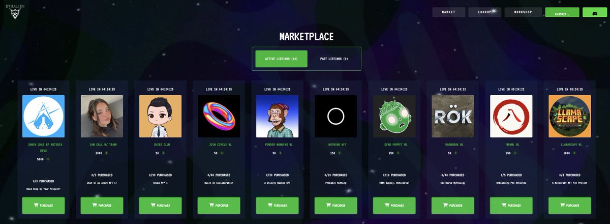ArtyPass's tweet photo. 👽 The Ethalien WL Marketplace is now LIVE! 🛸

➡️ https://t.co/8Ogn80kXmT

Purchase with $STAR:
🌟 WL spots for projects like @LlamascapeNFT &amp; @WenWL_ 
🌟 @AsteriaLabs development services
🌟 Calls with the Ethalien team

https://t.co/HiuzPodGLM for updates on new items added ✨ https://t.co/BjlOTDGh40