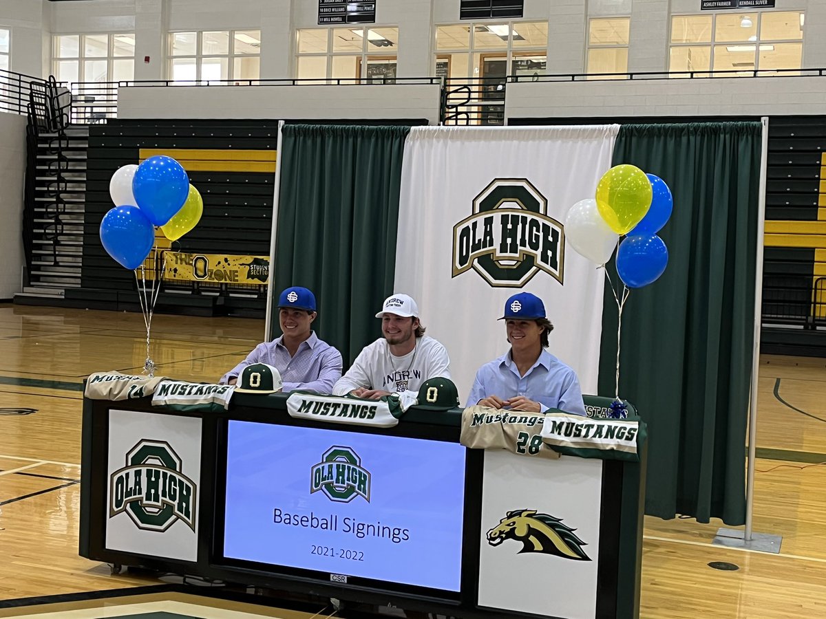 Olabaseball1 (@olabaseball1) on Twitter photo Congratulations to Caleb and Brayden Fordham for signing with South Georgia State and to Talon Holland for signing with <a href="/AndrewTigersBSB/">Andrew College Baseball</a> They are getting some good ones. We are proud of you. Congratulations to Caleb and Brayden Fordham for signing with South Georgia State and to Talon Holland for signing with <a href="/AndrewTigersBSB/">Andrew College Baseball</a> They are getting some good ones. We are proud of you.