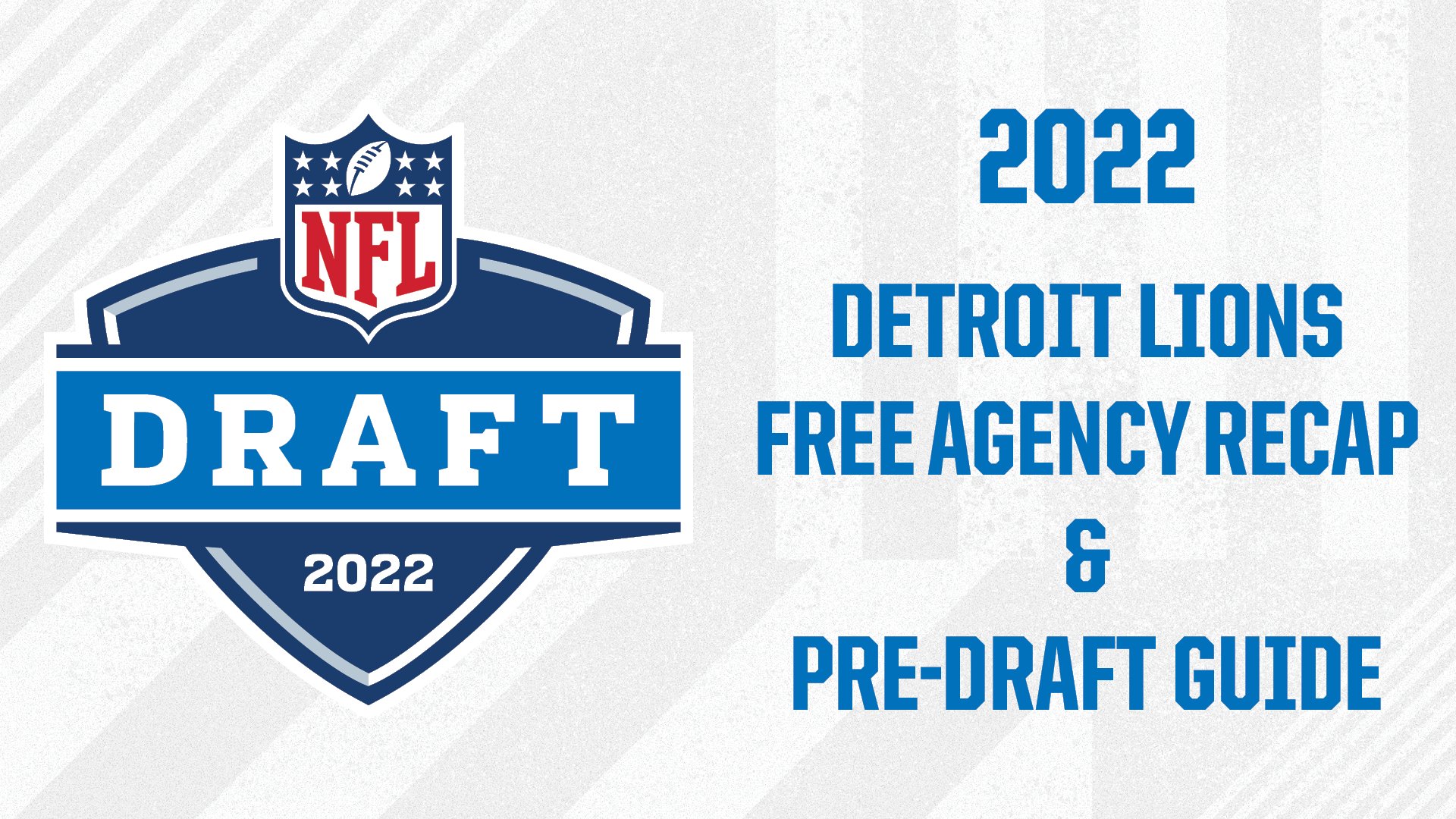 Detroit Lions PR on Twitter "The Lions' 2022 Free Agency Recap & Pre