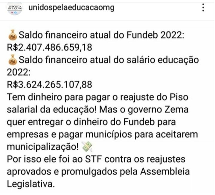 ElvisMorato's tweet photo. Esse dinheiro não é seu nem de suas lojas, @RomeuZema ! É dos professores mineiros! Tire a mão! #zemapagueopisodaeducação  #zemainimigodaeducação https://t.co/TfV85IbTyC