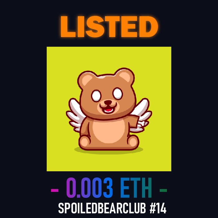 SpoiledBearClub's tweet photo. Check out this NFT on OpenSea  via 
@opensea

Link in Bio
 
#NFTdrops #NFTCommunity  #NFTs #NFT #nftart #NFTartist #NFTartwork #NFTCollection #nftcollector #digitalart #NFTGiveaways #NFTProject #opensea #OpenSeaNFT https://t.co/zaUcl5wwxB
