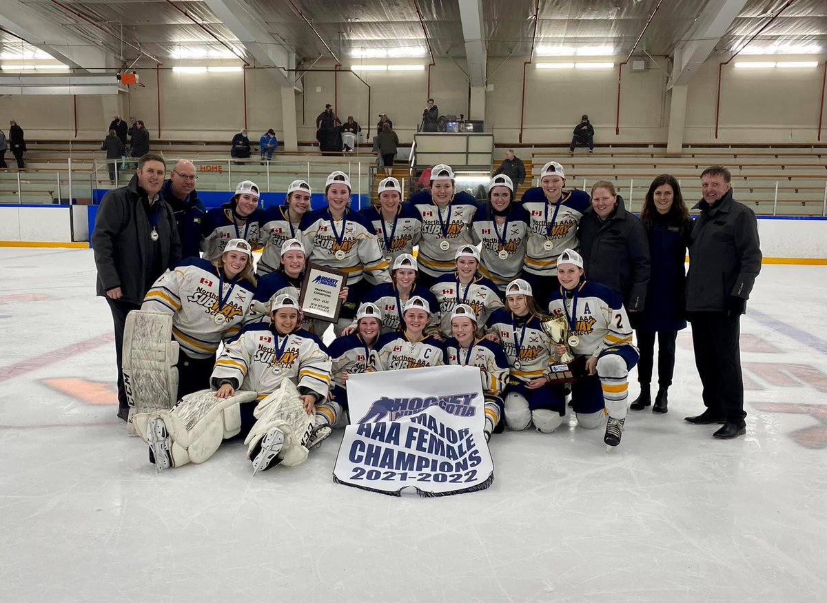 SELECTS ARE PEI-BOUND‼️ 🏆

All the best to the Northern Subway Selects who will represent the province this week at U18 AAA Atlantics hosted by <a href="/HockeyPEI/">Hockey PEI</a>.

It all starts today!

📍 Tyne Valley, PEI
📊 u18-female.atlanticaaahockey.ca
💻 bit.ly/3OsZI1X

<a href="/SubwaySelects/">Northern Selects</a> | #nsproud