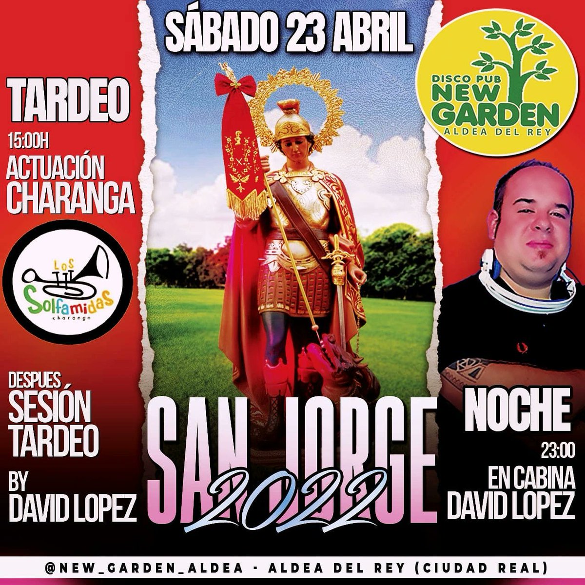 SolfamidasAldea's tweet photo. ¡Este fin de semana es una fecha muy espacial para cualquier aldeano y nosotros no podíamos faltar!

Nos vemos el sábado en @new_garden_aldea
¡Os esperamos a todos con muchas ganas de pasarlo bien!

#CharangaLosSolfamidas #SanJorge2022 https://t.co/l0ypBW5Uu7