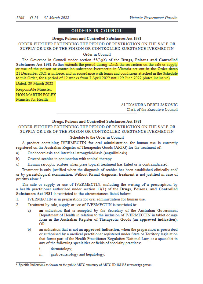 🧵Victoria HCQ thread🧵
1) State of Victoria (#Australia ) banned Hydroxychloroquine (HCQ) on 28th Apr...