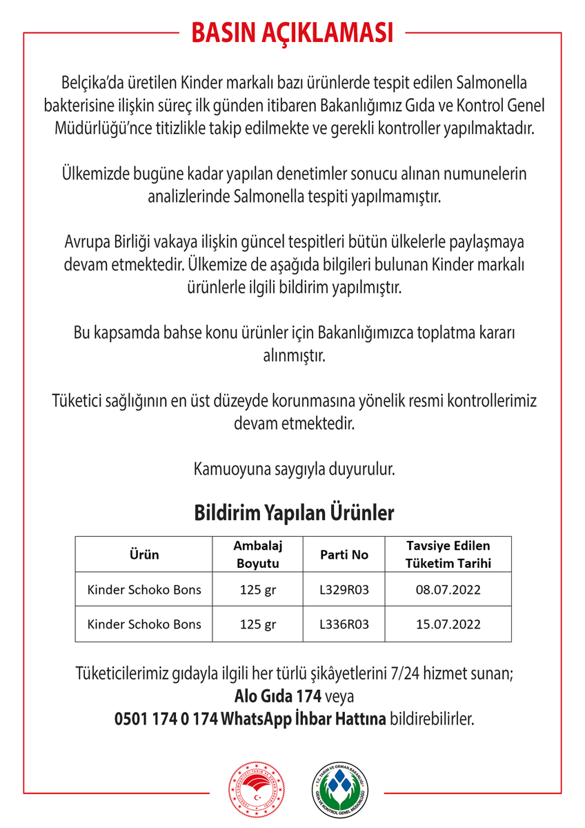 Gıda ve Kontrol Genel Müdürlüğü (@gidavekontrolgm) on Twitter photo 