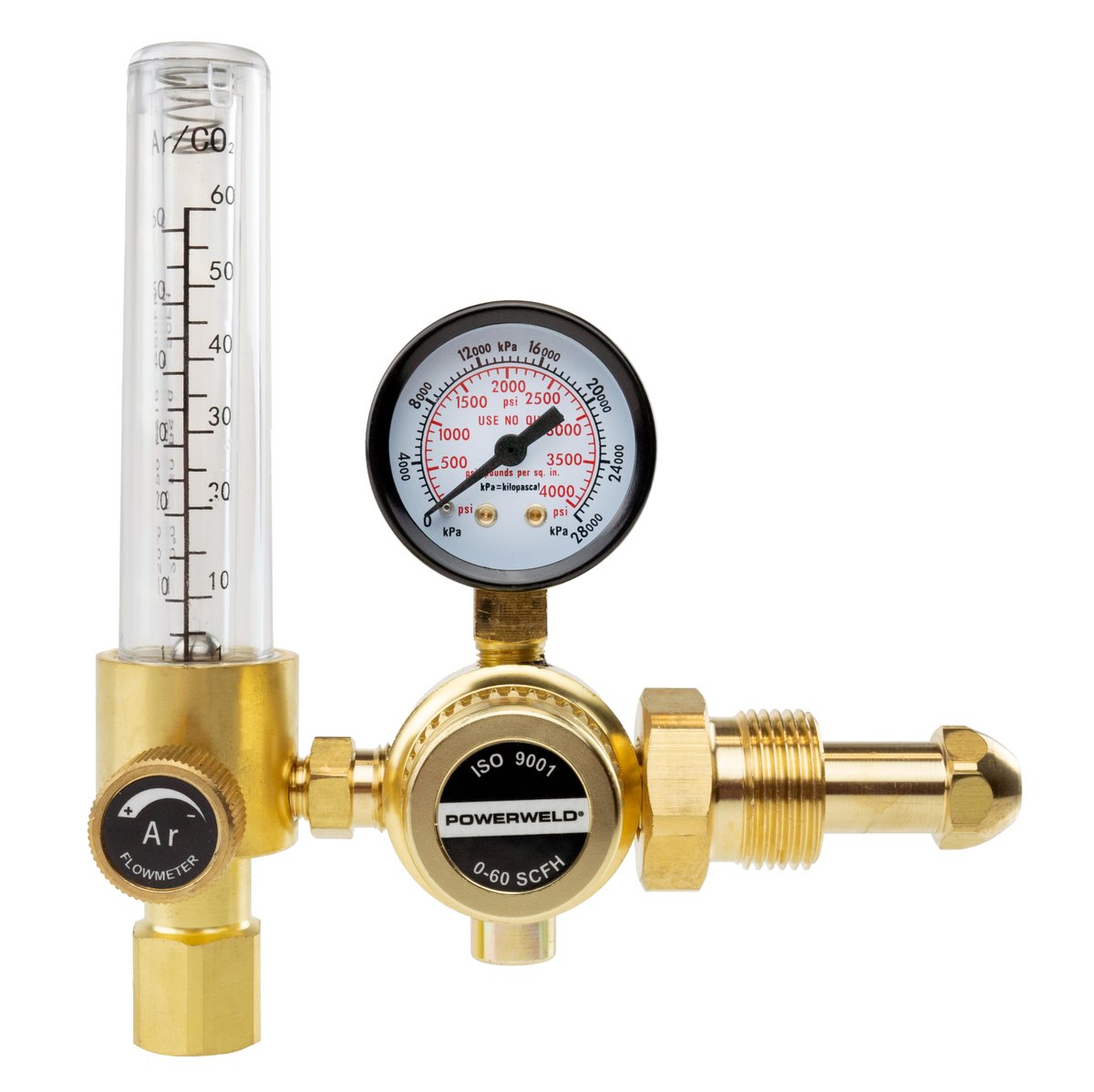 PowerWeld's tweet photo. New from PowerWeld! Our compact economy argon flowmeter regulator.

☑ 0-60 SCFH
☑ Preset at 50 PSI
☑ CGA-580 inlet connection
☑ 5/8"-18-RH outlet connection https://t.co/if4uNtFGqS