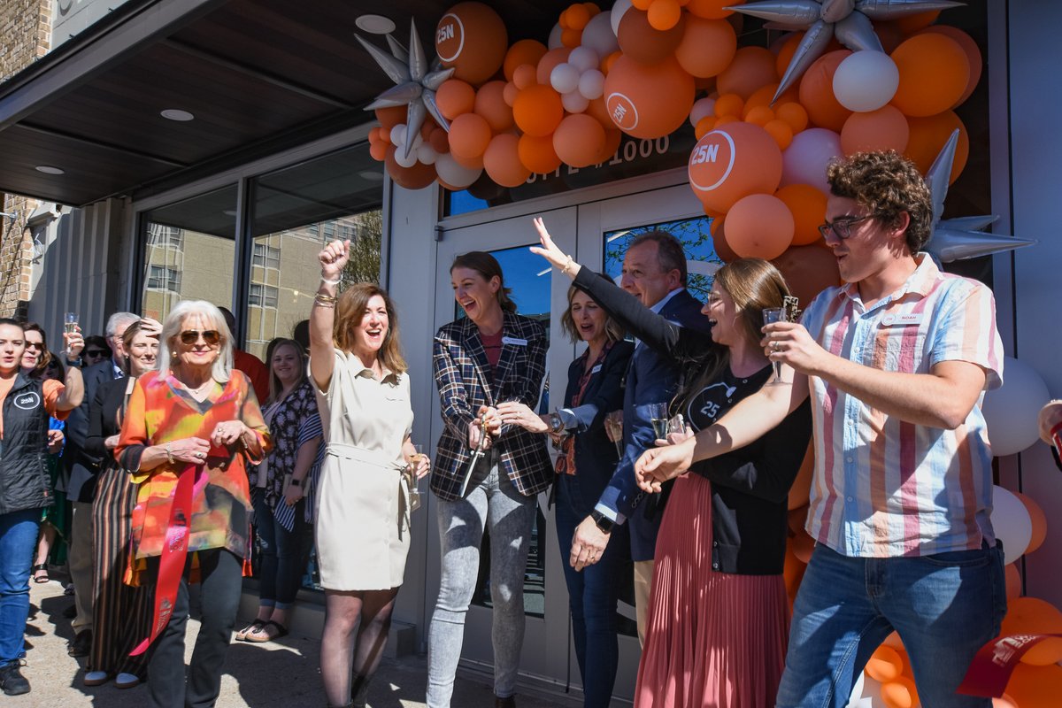 The ribbon cutting ceremony with the Waco Chamber and our team was a very special moment in the history of 25N Coworking.  So much work and dedication has been put into this location and we appreciate everyone who has helped us to make it happen.🧡