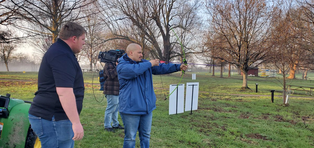 JacksonCountyMO's tweet photo. #ICYMI: This morning on @fox4kc @MarcusOfficer at Parks + Rec previewing Get Outdoors event happening this Saturday at Kemper Outdoor-Education Center. Watch #FOX4KC at 8:30 and 9 to see more highlights. 🎯🎣🛶
@BlueSpringsPark @MDC_online https://t.co/09NCViYSwJ