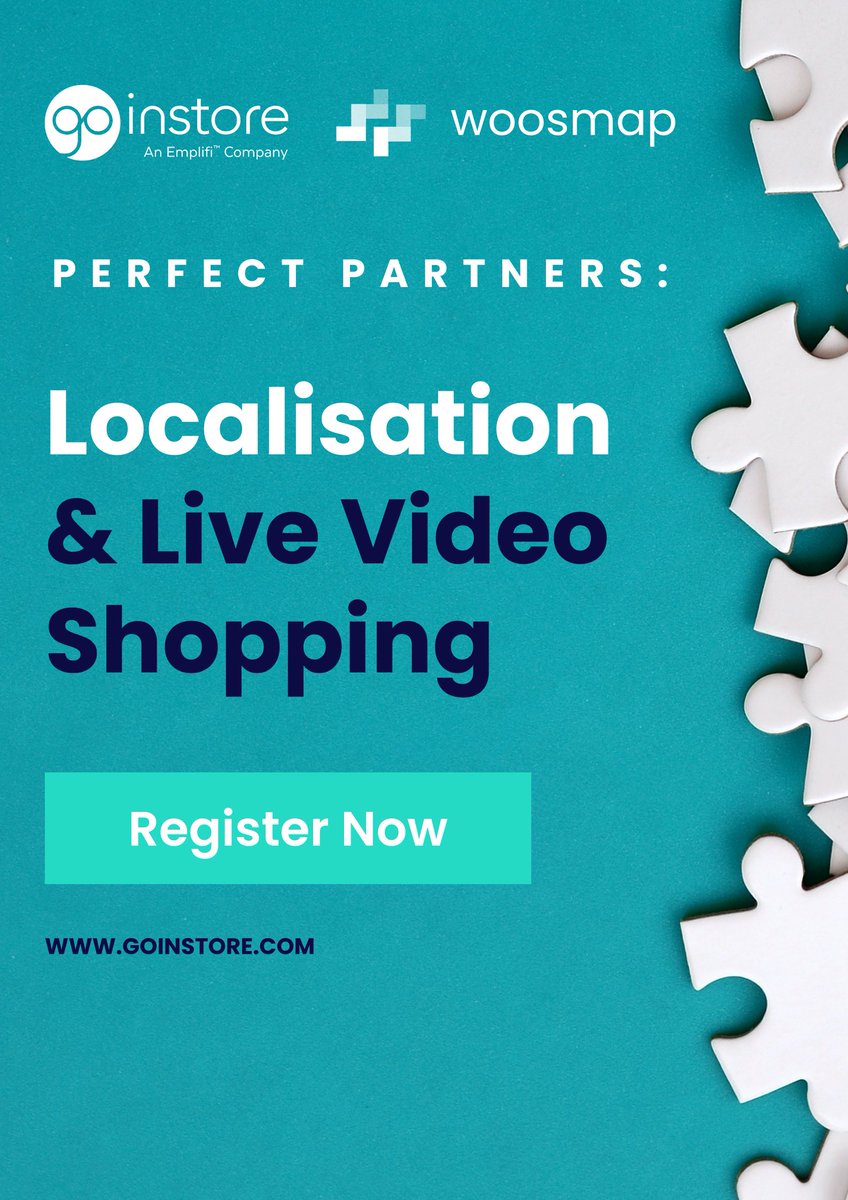 🚨 ONE WEEK TO GO! 

Join Go Instore for an exclusive webinar with Woosmap, and learn how our technologies work together to facilitate the ultimate personalisation solution. 👇

bit.ly/3KakznG

#LetsGo