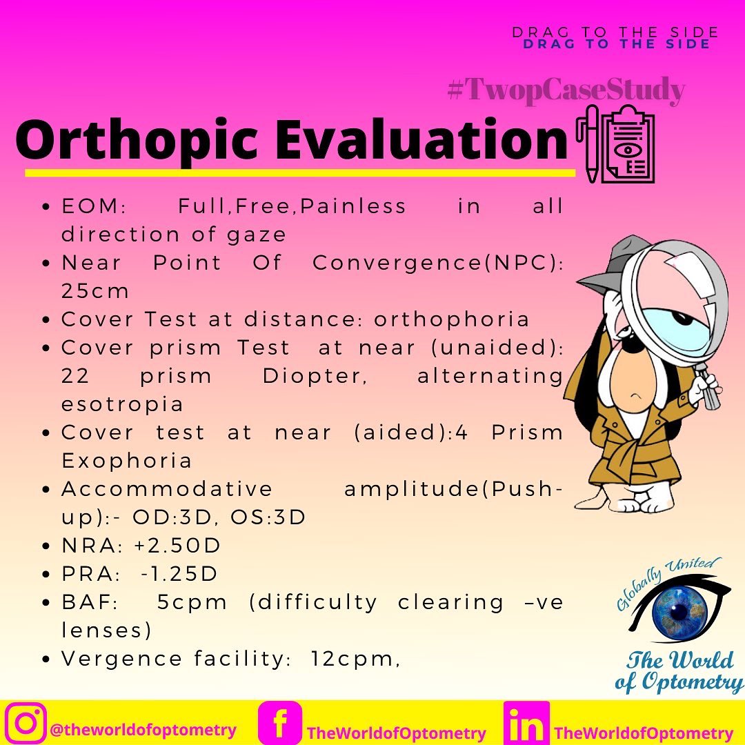 TWOPOFFICIAL's tweet image. TWOP Case Study: A CASE OF HYPERMETROPIA COMBINED WITH ACCOMMODATIVE INSUFFICIENCY

#TWOP #TheWorldofOptometry #Optometry #Optometrists #EyeCarePractitioners #OptometryStudents #EyeDoctors #EyeCare #VisualHealth #HealthyLife #Protectyoureyes #TwopMemes #EyeAwareness