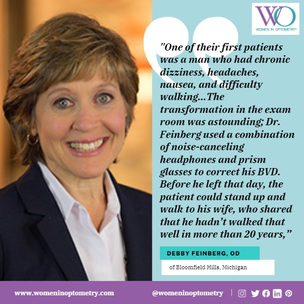 Dr. Feinberg founded the NeuroVisual Medicine Institute with one purpose: to create an educational institute for ODs to diagnose and treat patients who suffer from BVD. Her ultimate goal: refer patients to a provider in their own communities.
womeninoptometry.com/where-we-pract…
#optometry