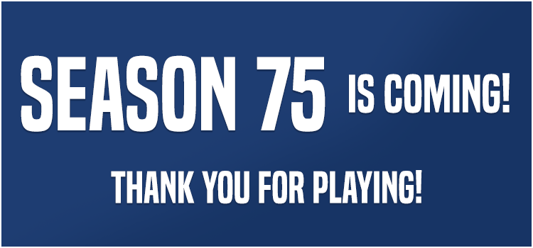 SEASON 75 is coming next week! 

Thank you for playing Off and Pacing and making this game a 5 year success!