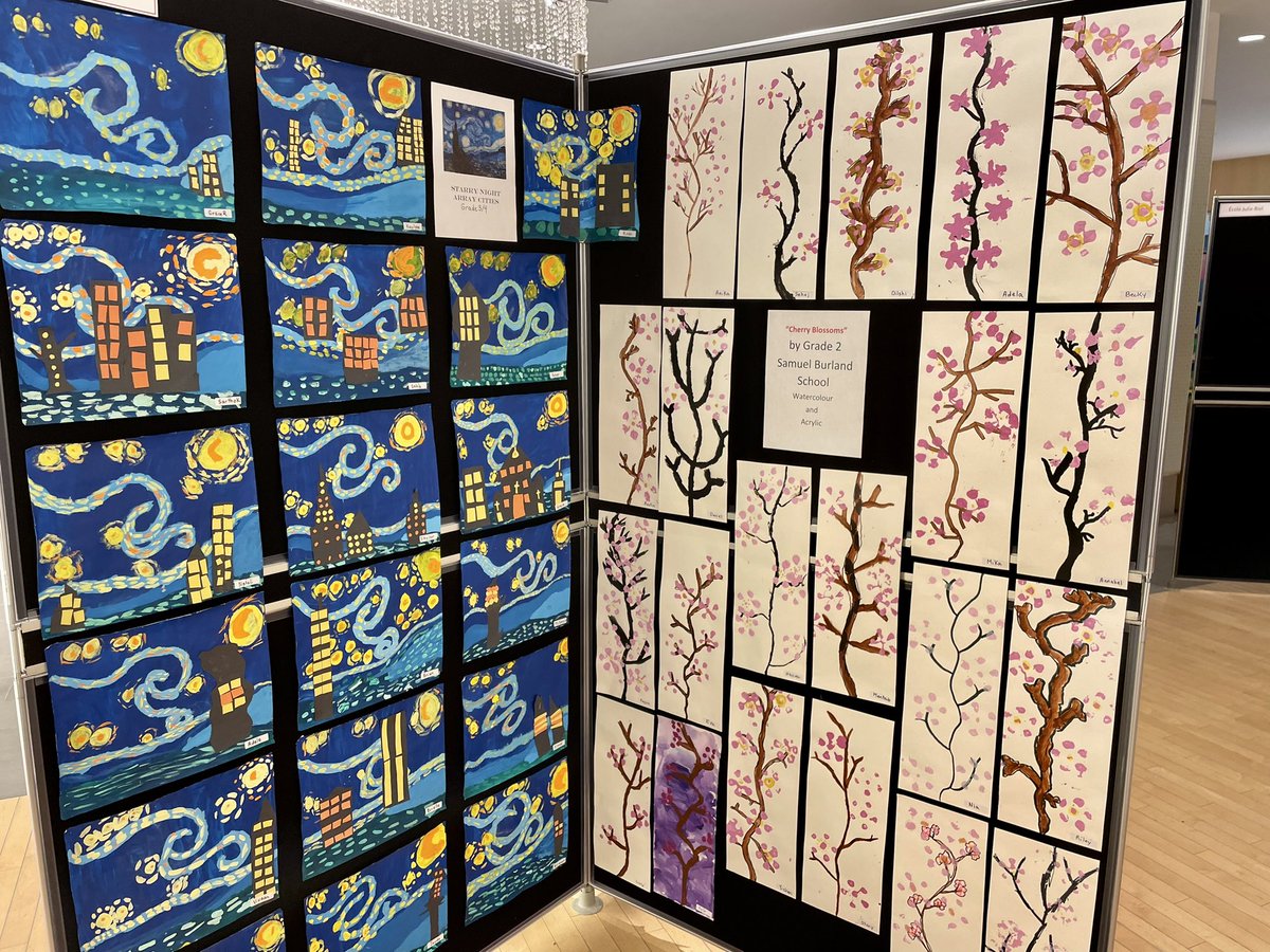 AvrilVarga's tweet photo. Check out @burlandLRSD  ‘s display of #art for @louis_riel_sd ‘s Together Again Celebrating Community Through Art  #artsinaction #stvitalmall https://t.co/VmHWYFajJ8