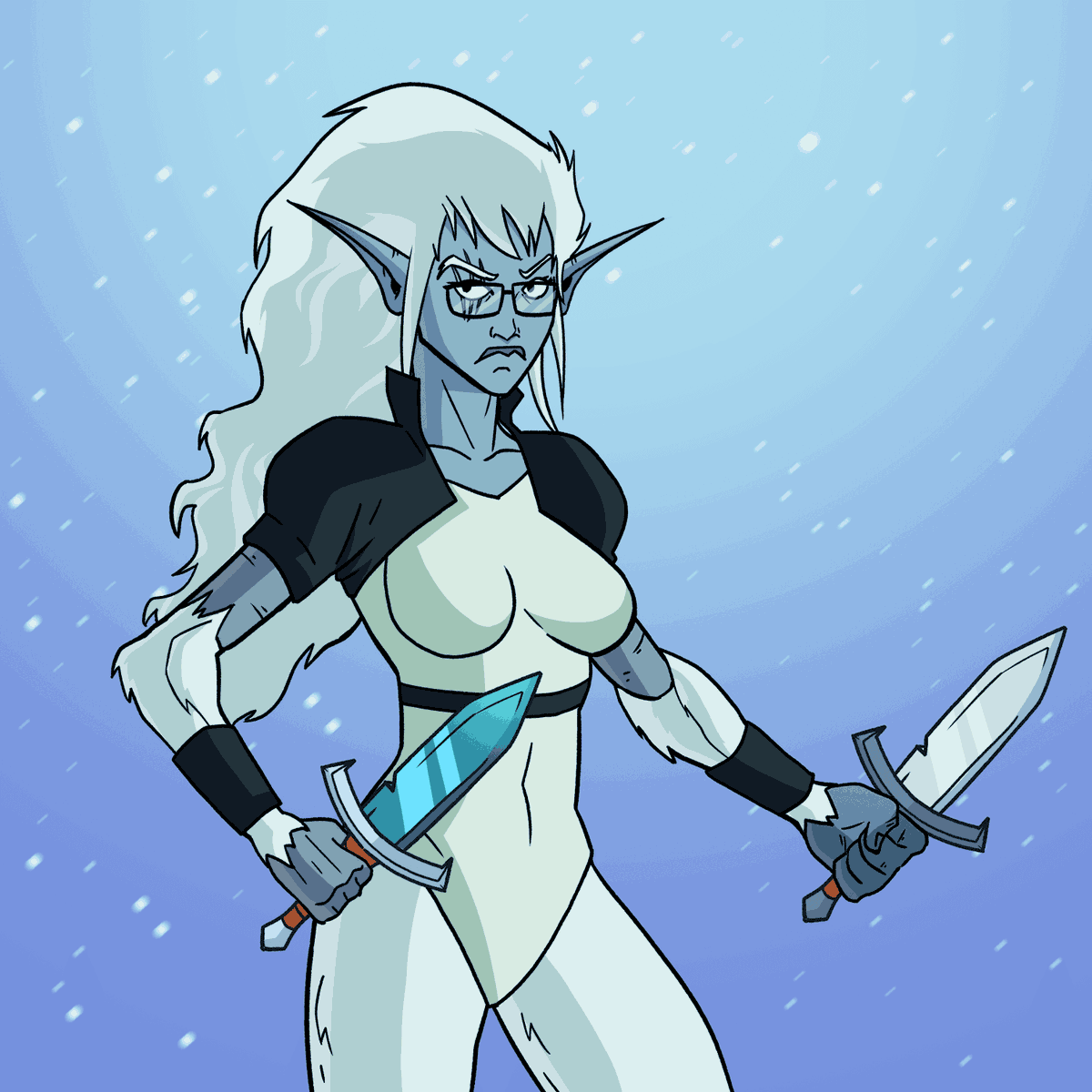 DevItBetter's tweet photo. @LegendaoNFT 
My girl's got no time to screw around, serious business is afoot  #IGotGyld #GyldNFT https://t.co/sEgNSi4uB0