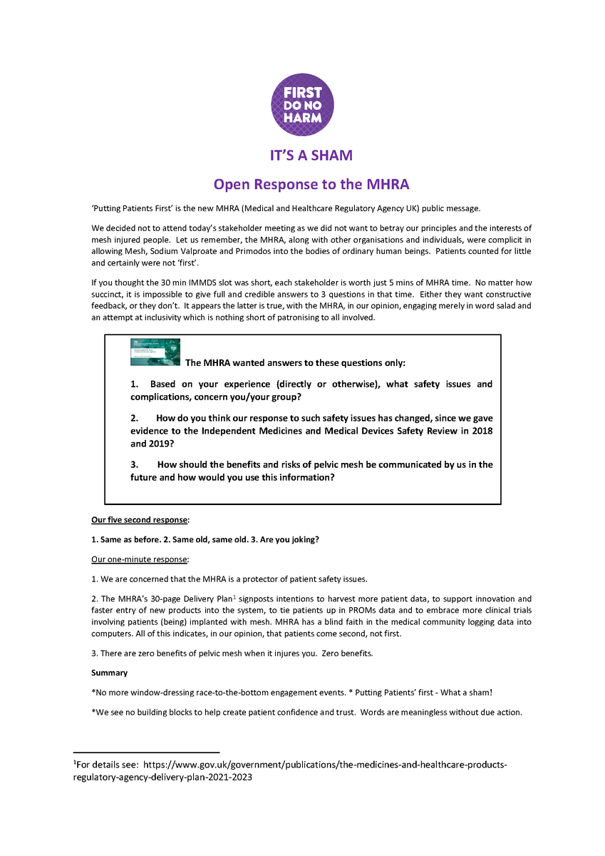 First Do No Harm - Voices of the Injured tweet media