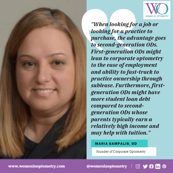 Maria Sampalis, OD, founder of Corporate Optometry, addresses the disparities between first- and second-generation ODs, and why first-generation ODs are likely to be more attracted to corporate optometry.
womeninoptometry.com/featured/artic…
#optometry #optometrists #womeninoptometry