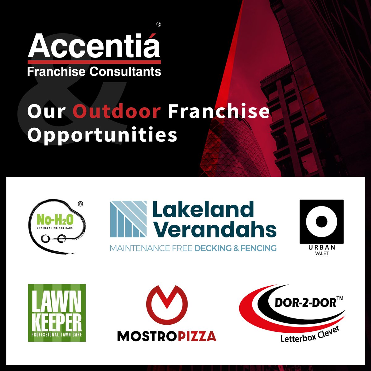 Spring is in full swing and we’re loving all the sunshine! ☀🐣 

With this in mind, take a look at some franchises you might want to consider if working outside is of interest to you.

#franchise #franchiseaccentia #franchisedevelopment #franchiseopportunities #franchising